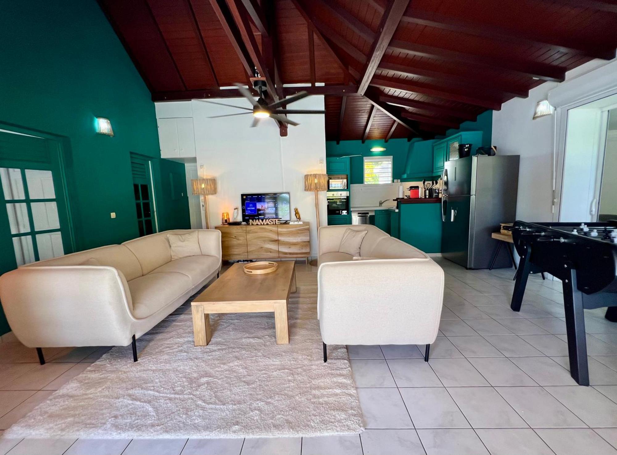 Villa Simeon Saint Francois Avec Piscine Privee Et Jacuzzi Proche Plage Exterior photo