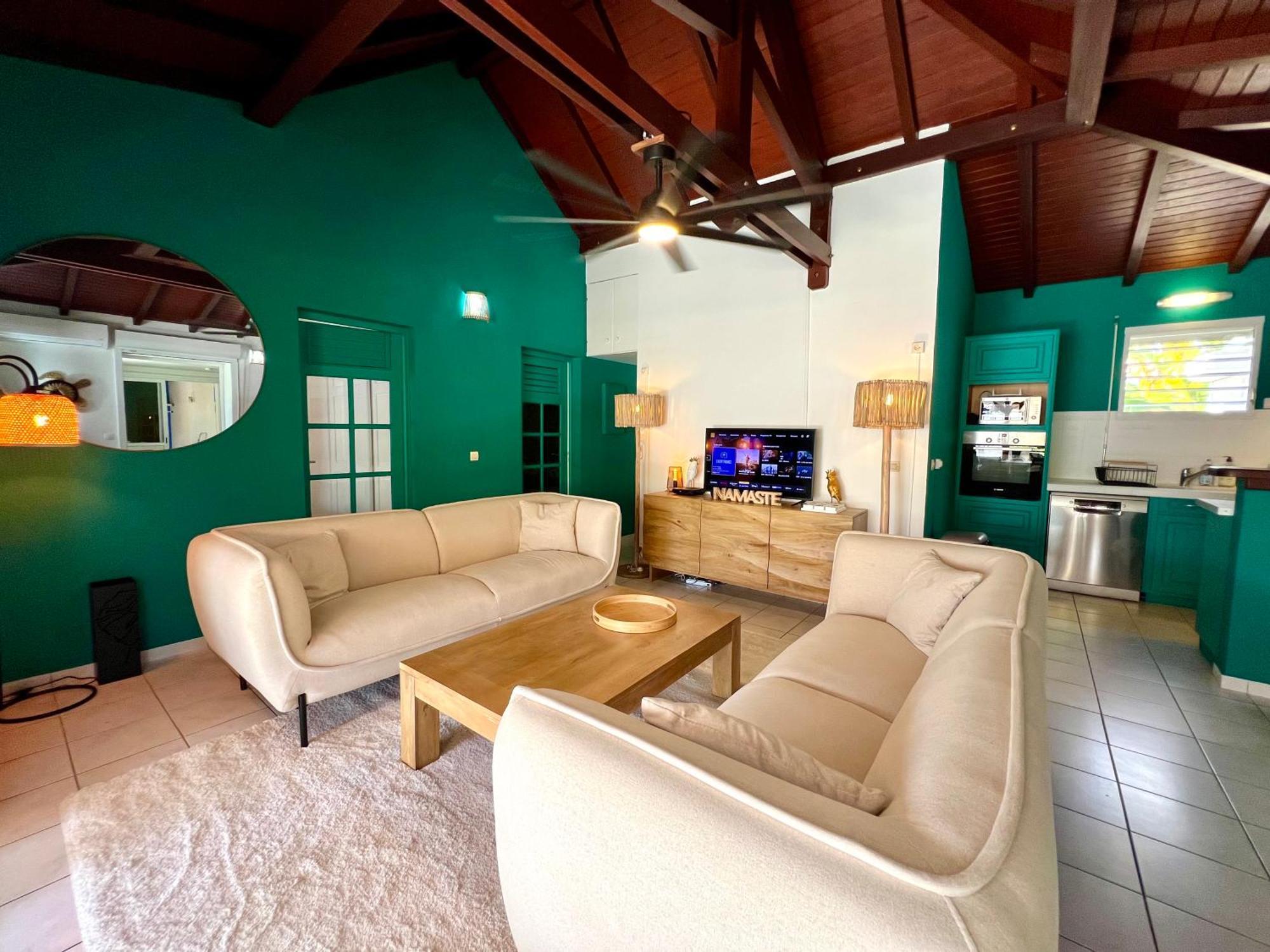 Villa Simeon Saint Francois Avec Piscine Privee Et Jacuzzi Proche Plage Exterior photo