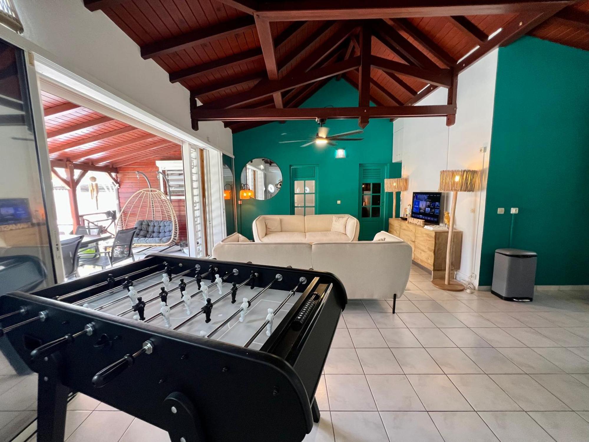 Villa Simeon Saint Francois Avec Piscine Privee Et Jacuzzi Proche Plage Exterior photo