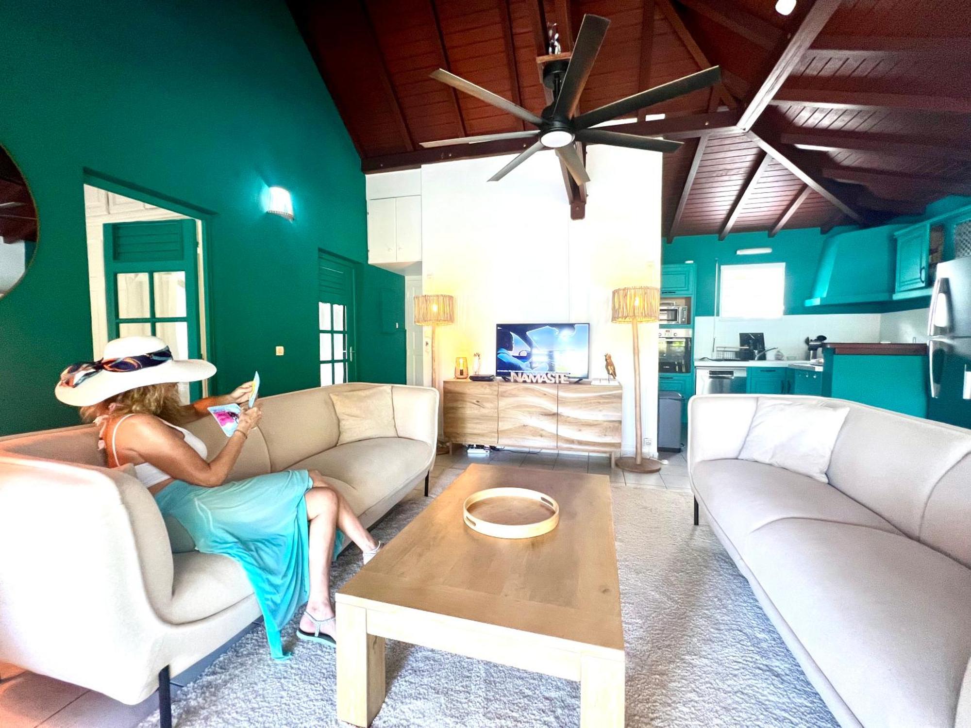 Villa Simeon Saint Francois Avec Piscine Privee Et Jacuzzi Proche Plage Exterior photo